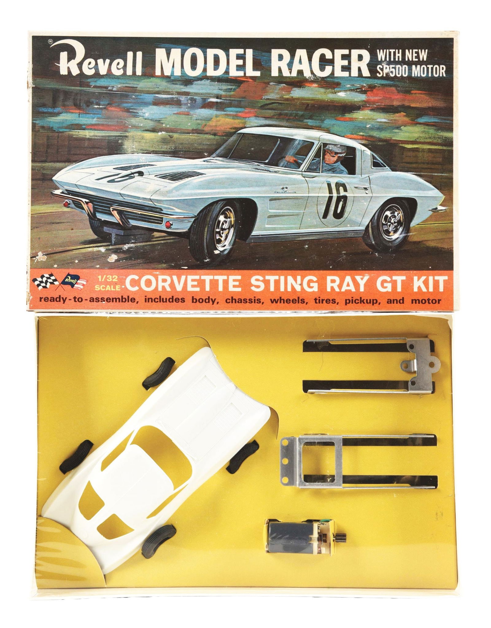 REVELL CORVETTE STING RAY MODEL RACING KIT (1 of 5)