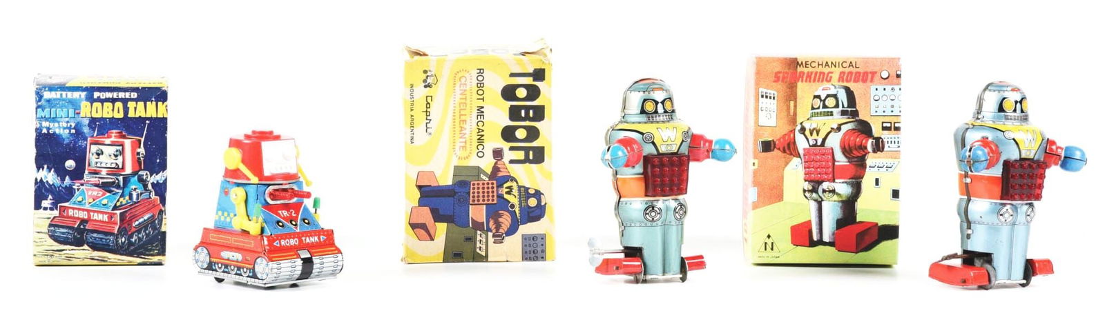 Lot: 2 T.n. Robo Tank Robots Lot: 2 T.n. Robo Tank Robots