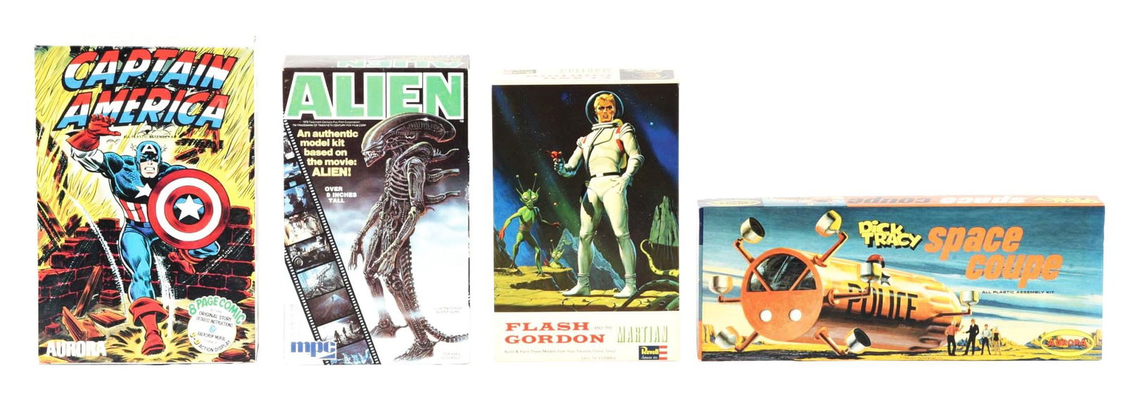 LOT OF 4: VARIOUS MPC, REVELL & AURORA MODELS IN ORIGINAL BOXES (1 of 5)