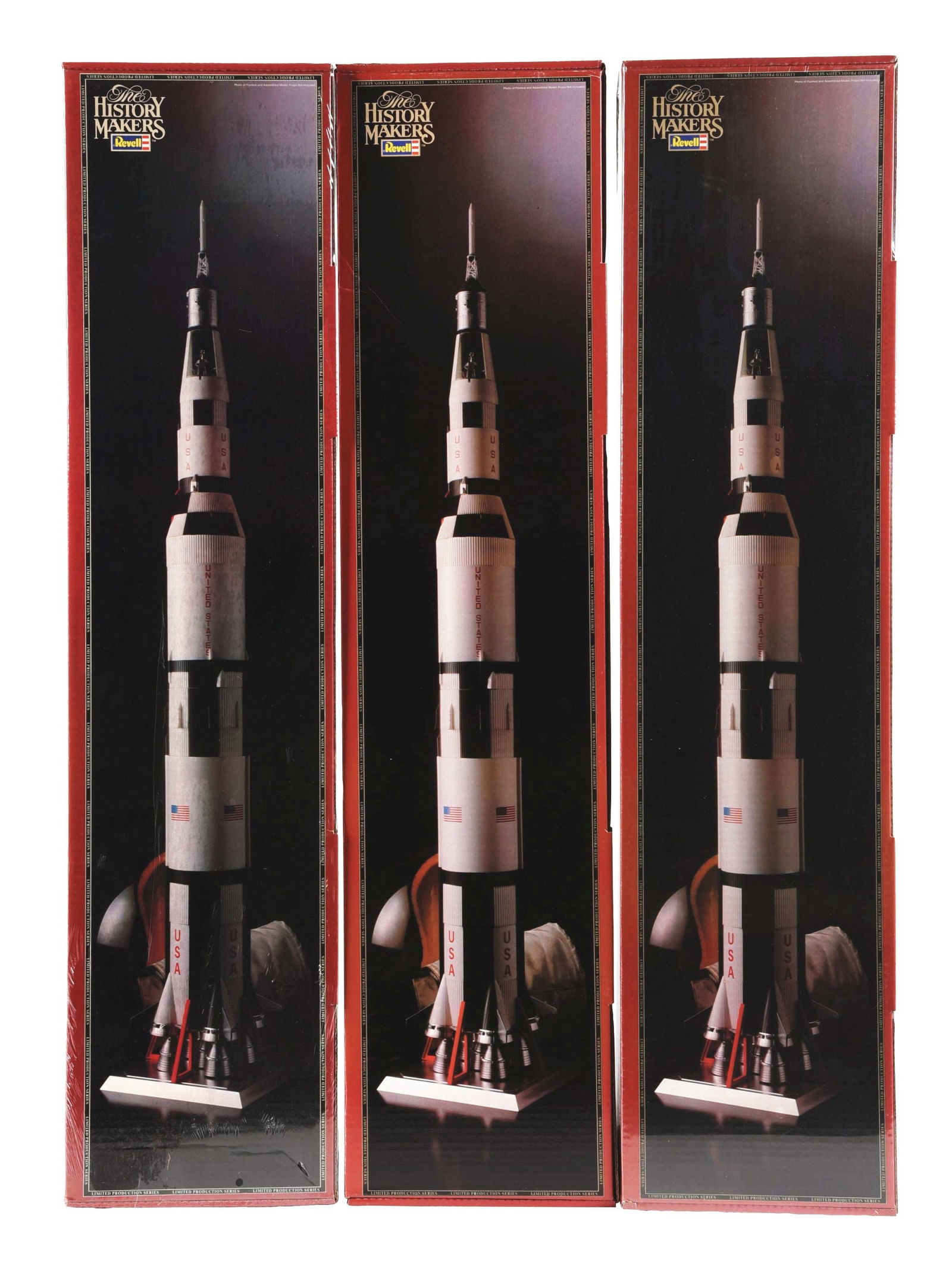 LOT OF 3: 1/96 SCALE APOLLO SATURN V REVELL MODEL KITS (1 of 3)