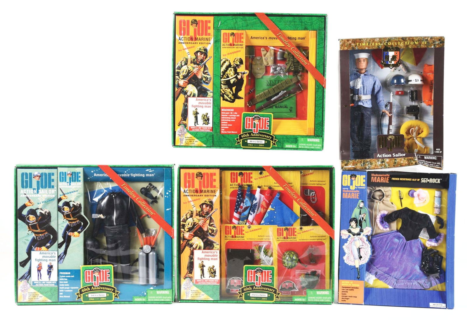 LOT OF 5: G.I. JOE 40TH ANNIVERSARY FIGURES & SETS (1 of 2)