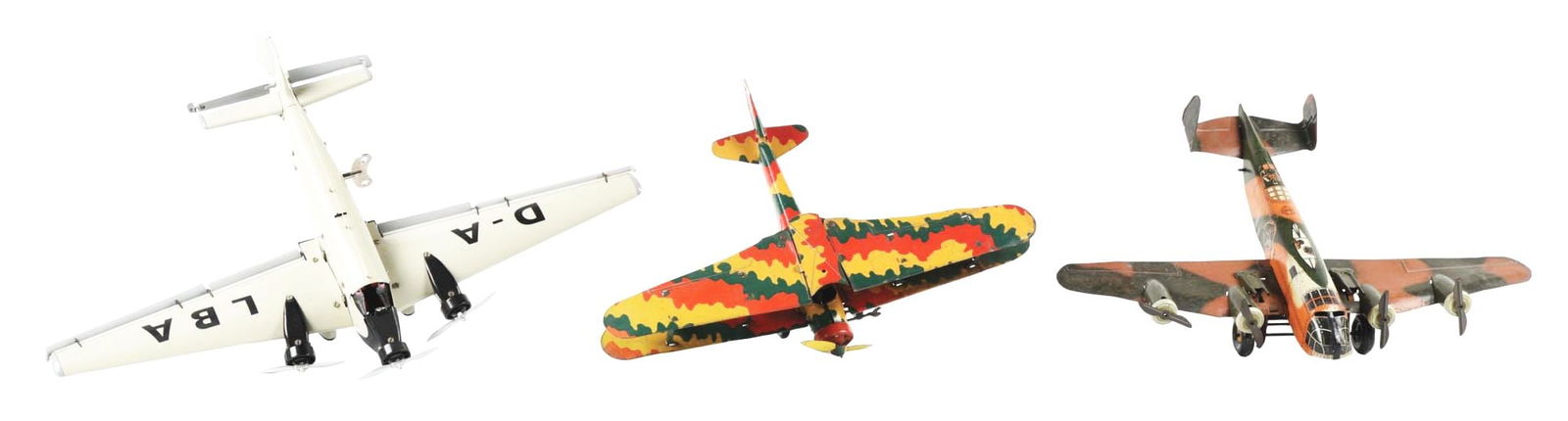 LOT OF 3: VARIOUS AMERICAN, ENGLISH & GERMAN AIRPLANE TOYS (1 of 2)
