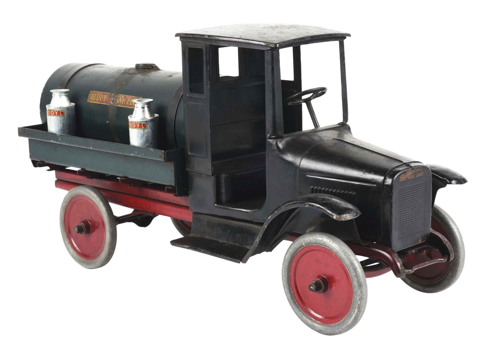 PRESSED STEEL BUDDY "L" TANK LINE TRUCK (1 of 4)