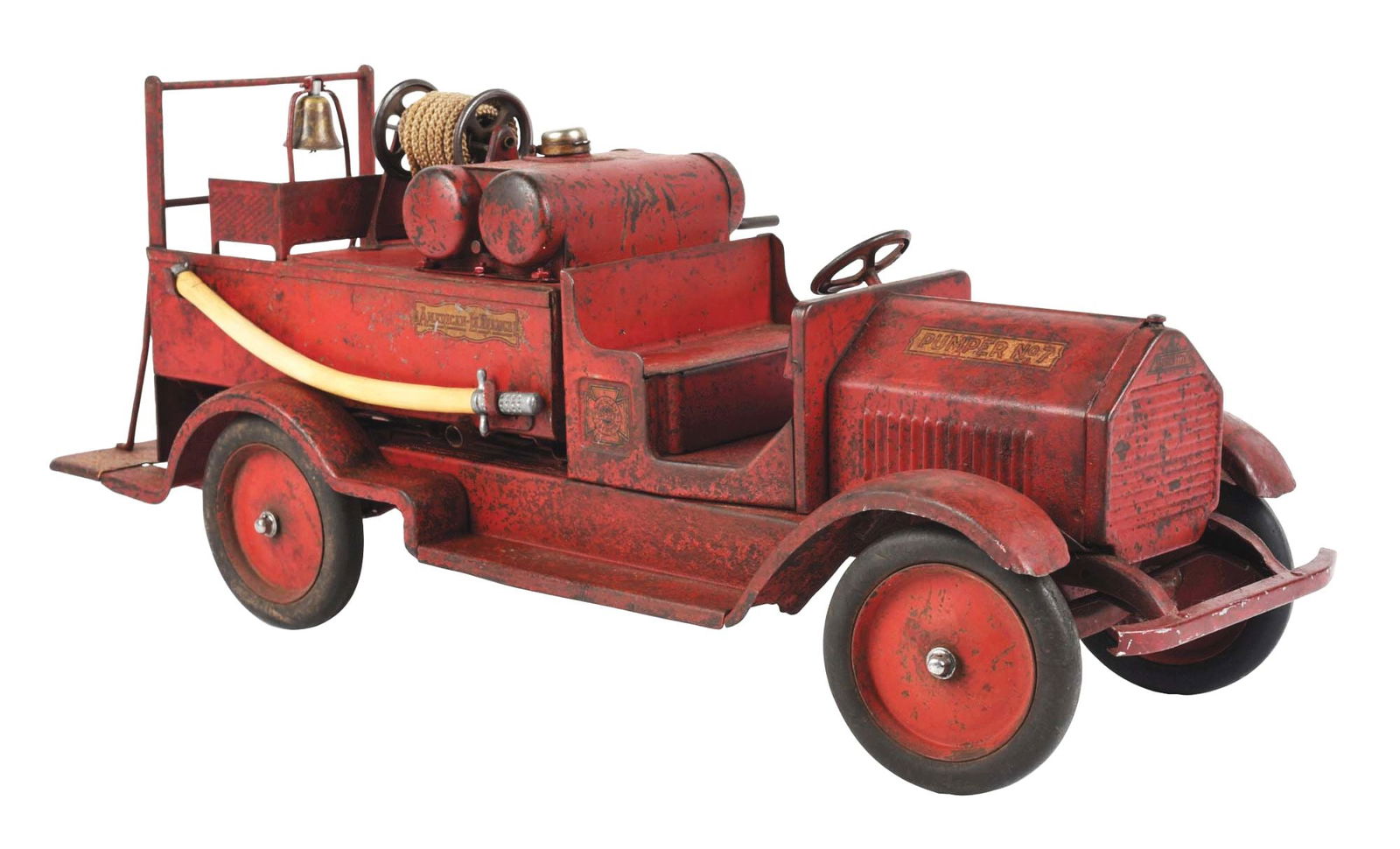 PRESSED STEEL STURDITOY AMERICAN LAFRANCE PUMPER NO. 7 (1 of 3)