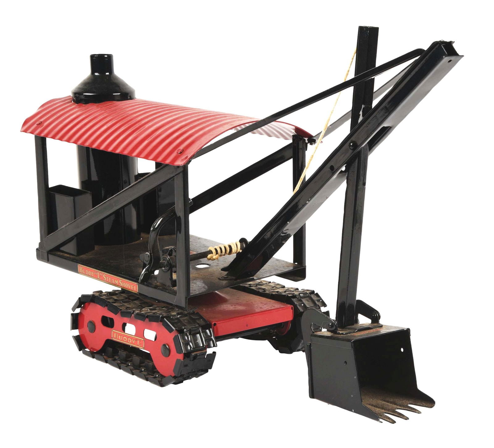 PRESSED STEEL BUDDY "L" NO. 2005 JR. STEAM SHOVEL ON TREADS (1 of 3)