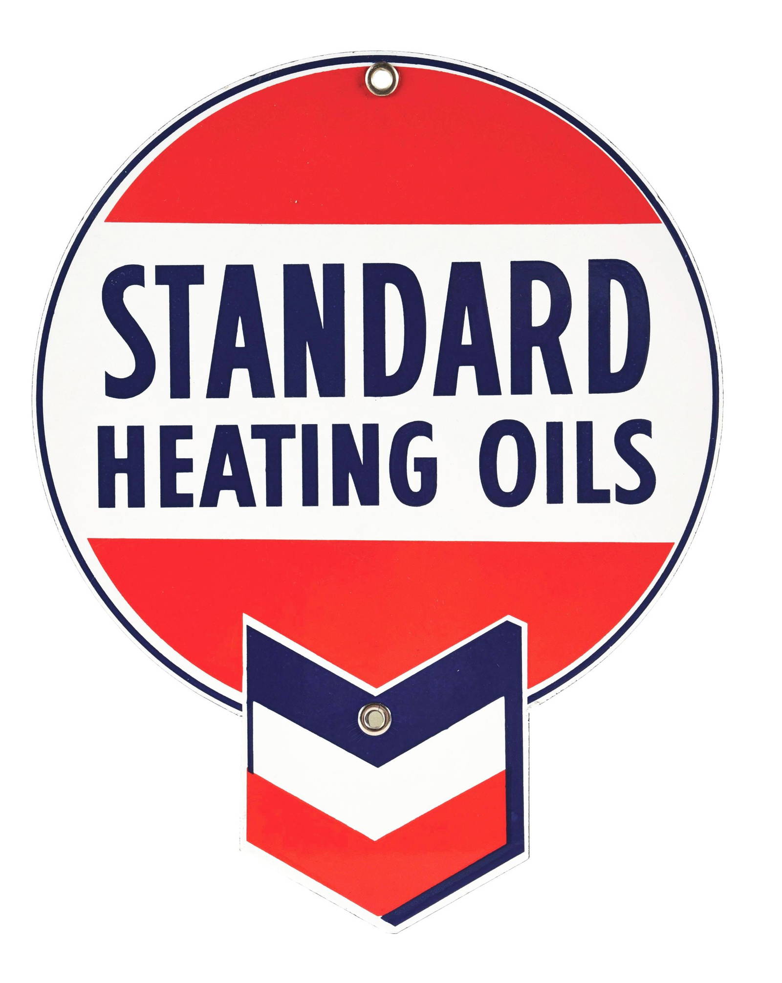 Outstanding Standard Heating Oils Porcelain Sign. Auction