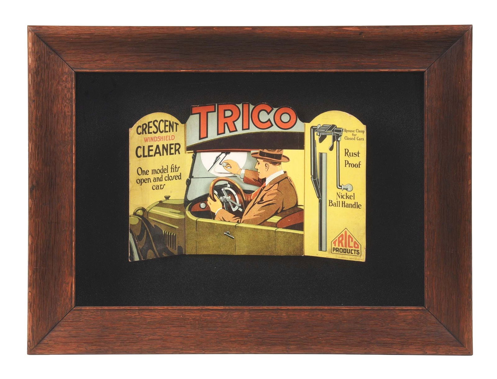 TRICO PRODUCTS TRI-FOLD ADVERTISING DISPLAY. (1 of 3)