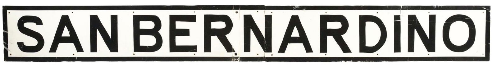 SAN BERNARDINO SIGN. (1 of 2)