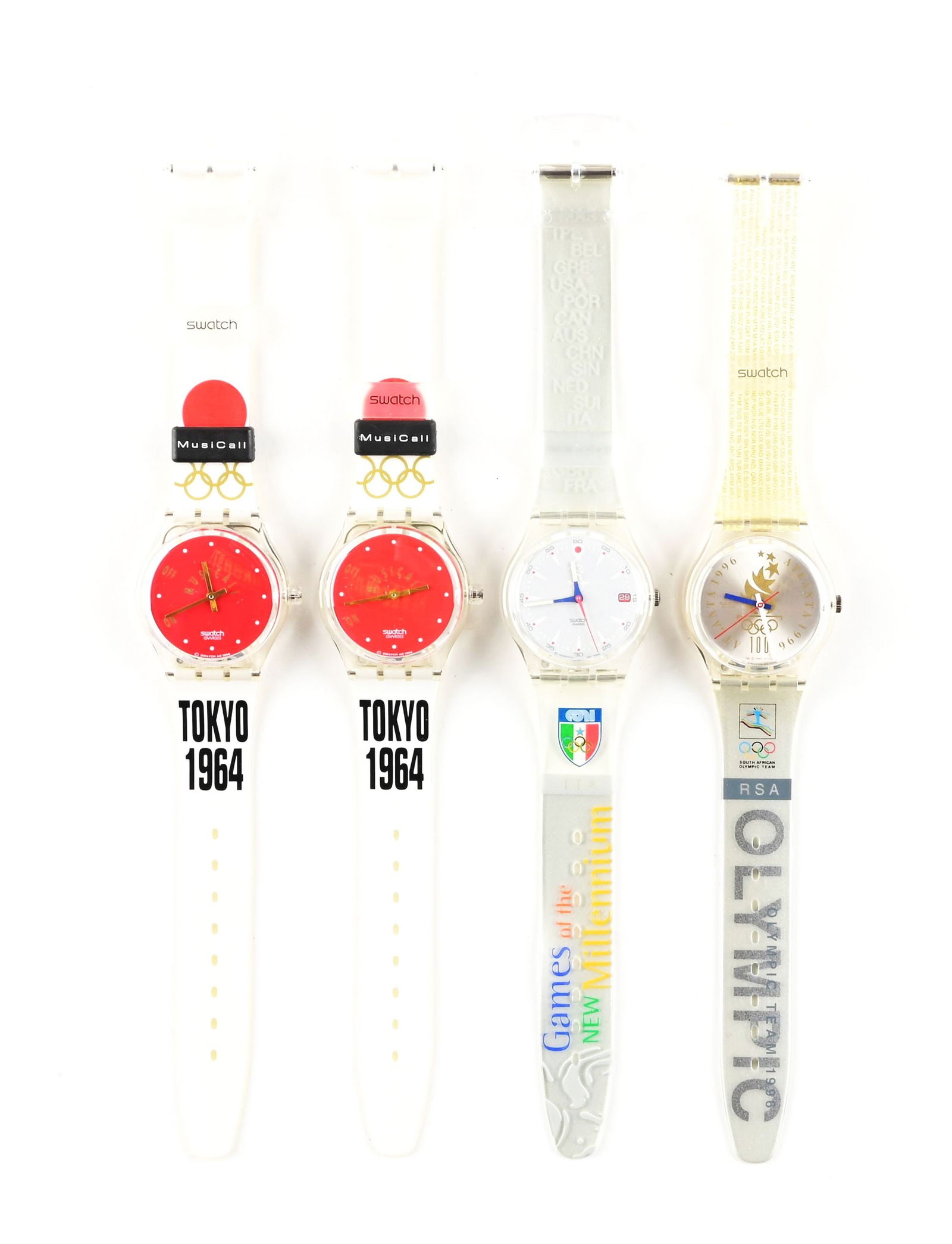 LOT OF 4: OLYMPIC SPECIALS SWATCHES (1 of 2)