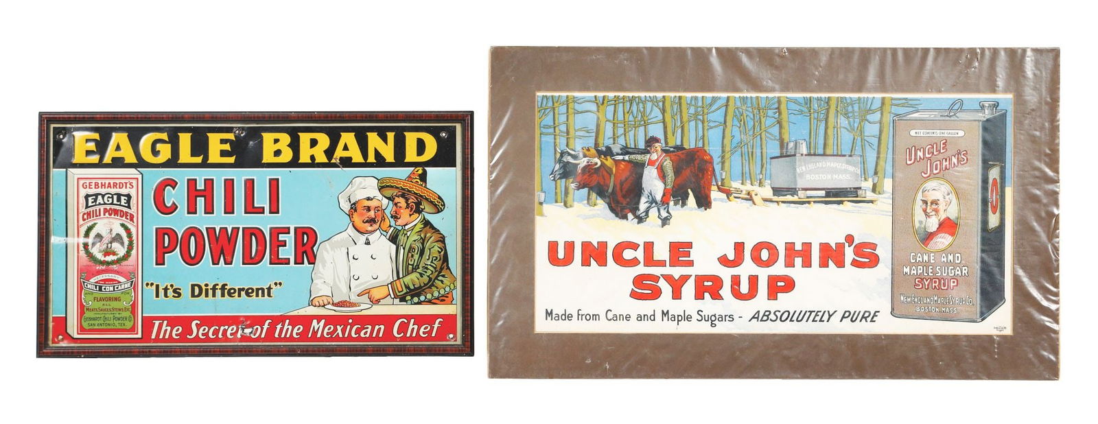 COLLECTION OF 2 EARLY COUNTRY STORE ADVERTISEMENTS (1 of 3)
