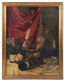 G.H. MUMM & CO. ADVERTISEMENT W/ MONKEY GRAPHIC