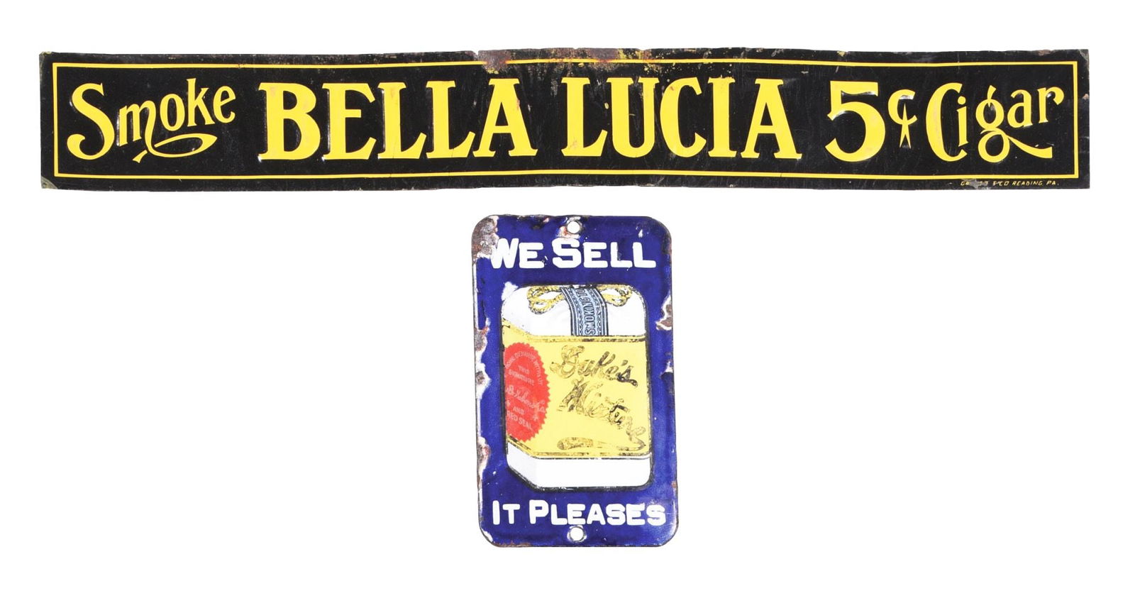 PAIR OF COUNTRY STORE SIGNS (1 of 2)