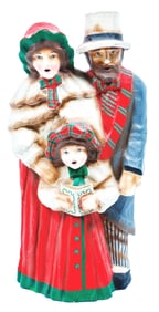 PAPER MACHE CHRISTMAS CAROLERS