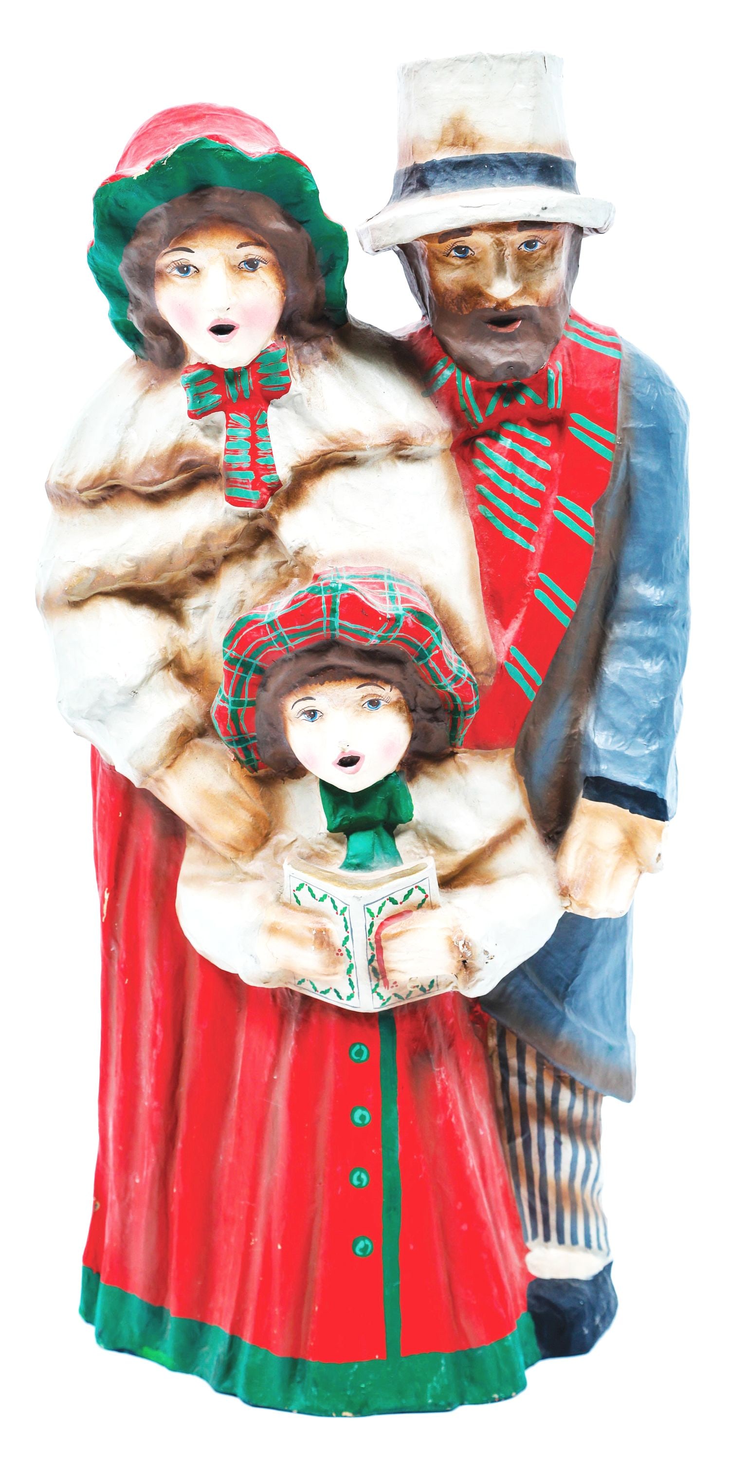PAPER MACHE CHRISTMAS CAROLERS (1 of 4)