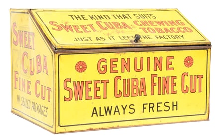 LARGE FORMAT LIFT-LID SWEET CUBA TOBACCO TIN