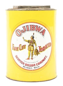 OJIBWA FINE CUT TOBACCO TIN