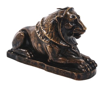CAST BRONZE FIGURAL CIGAR HOLDER
