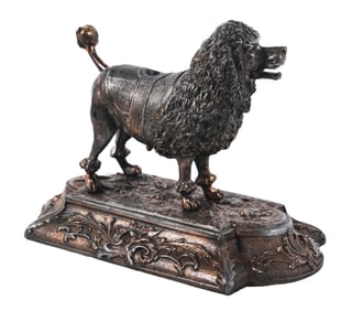 CAST BRONZE FIGURAL CIGAR CUTTER