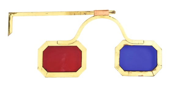 OPTICAL LENSES & GLASSES BRASS TRADE SIGN