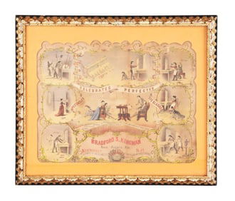 BRADFORD S. KINGMAN FRAMED OPTOMETRY ADVERTISEMENT