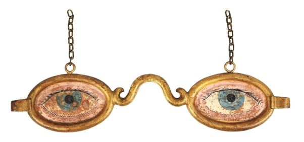 OPTICAL GLASSES METAL TRADE SIGN