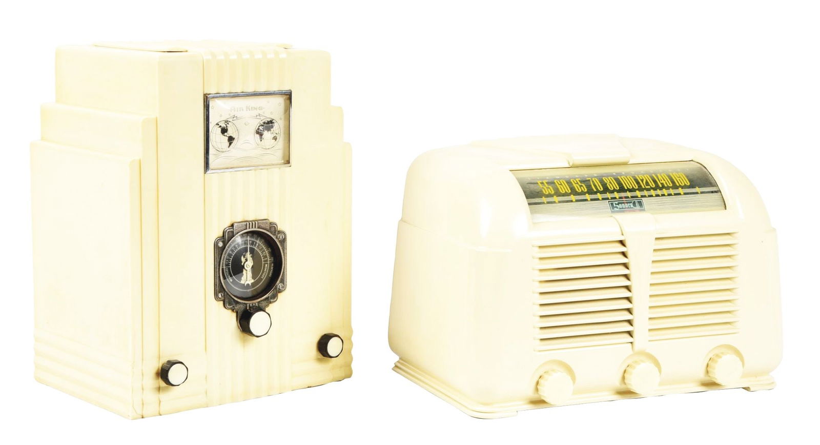 PAIR OF 2 EARLY RADIOS (1 of 4)