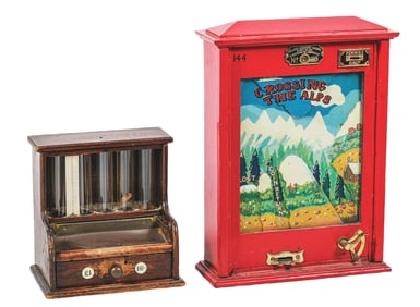 PAIR OF COUNTERTOP COIN MACHINES