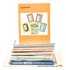 LARGE LOT OF COIN SLOT & OTHER COIN-OP REFERENCE MATERIAL