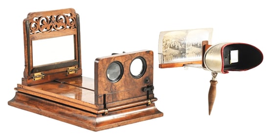 PAIR OF STEREO CARD VIEWERS