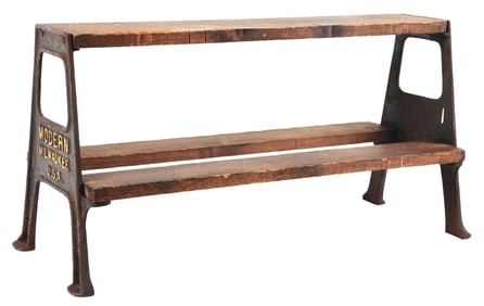 EARLY SMALL CARPENTERS BENCH MARKED FOR THE "MODERN MILWAUKEE U.S.A"