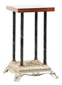 4-COLUMN CAST IRON SLOT MACHINE STAND