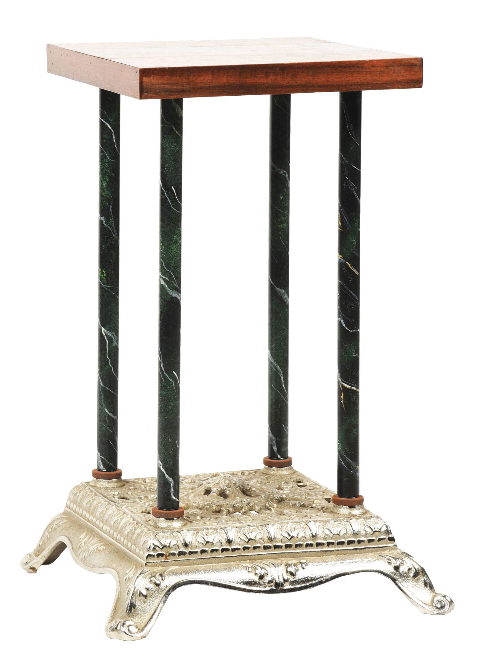 4column Cast Iron Slot Machine Stand Auction