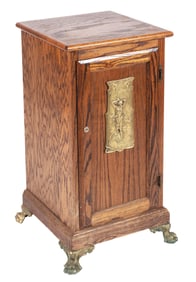 WOODEN SLOT MACHINE STAND W/DOOR