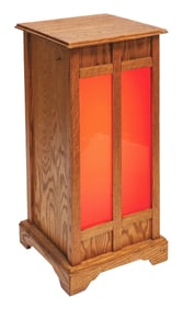 WOODEN SLOT MACHINE STAND W/ LIGHT