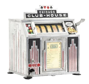 1¢ CHICAGO CLUBHOUSE POKER TRADE STIMULATOR W/ GUM