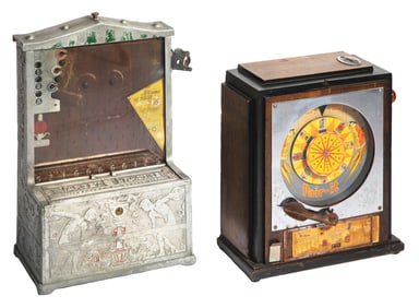 COLLECTION OF 2 TRADE STIMULATORS, A 1¢ PAIR-IT GAME & 1¢ TARGET PRACTICE GAME