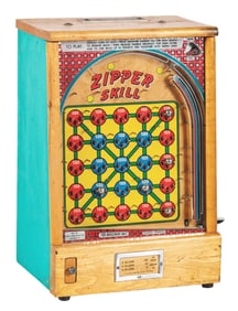 1¢ "ZIPPER SKILL" COUNTERTOP ARCADE MACHINE