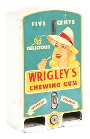 KAYEM PRODUCTS CO. WRIGLEY VENDING MACHINE