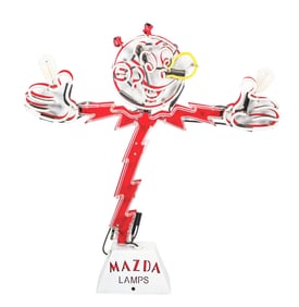 NEON MAZDA LAMP DISPLAY