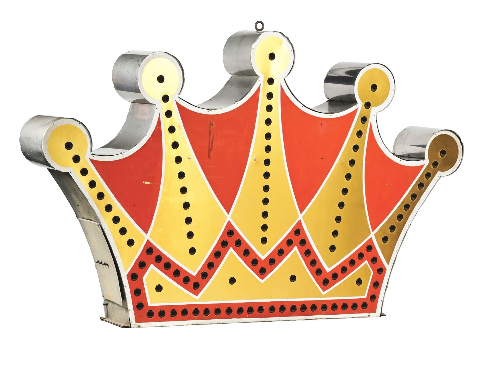 CARNIVAL OR RESTAURANT DOUBLE-SIDED "CROWN" LIGHT-UP SIGN (1 of 3)