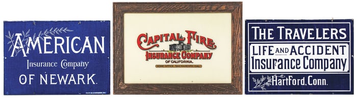 LOT OF 3 INSURANCE SIGNS