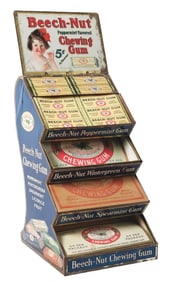 TIN LITHOGRAPH BEECH-NUT COUNTER DISPLAY