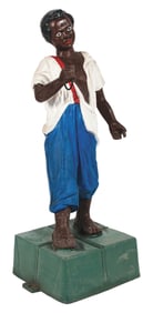 CAST IRON BLACK AMERICANA OUTDOOR LAMP HOLDER