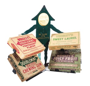 WRIGLEY'S CHEWING GUM FOUR BOX COUNTER DISPLAY