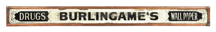 BURLINGAME'S GENERAL STORE TRADE SIGN