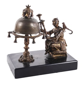 CAST BRONZE ASIAN DESK BELL