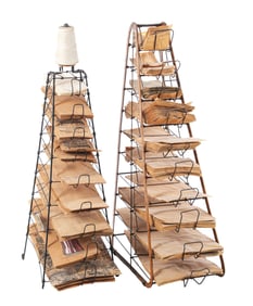 LOT OF 2: COUNTRY STORE PAPER BAG STRING HOLDER