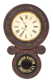 BAIRD ADVERTISING CLOCK FOR JOLLY TAR PASTIME TOBACCO