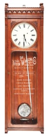 LARGE E. HOWARD & CO. BOSTON ADVERTISING WALL CLOCK