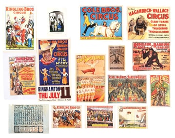 LARGE COLLECTION OF CIRCUS POSTERS